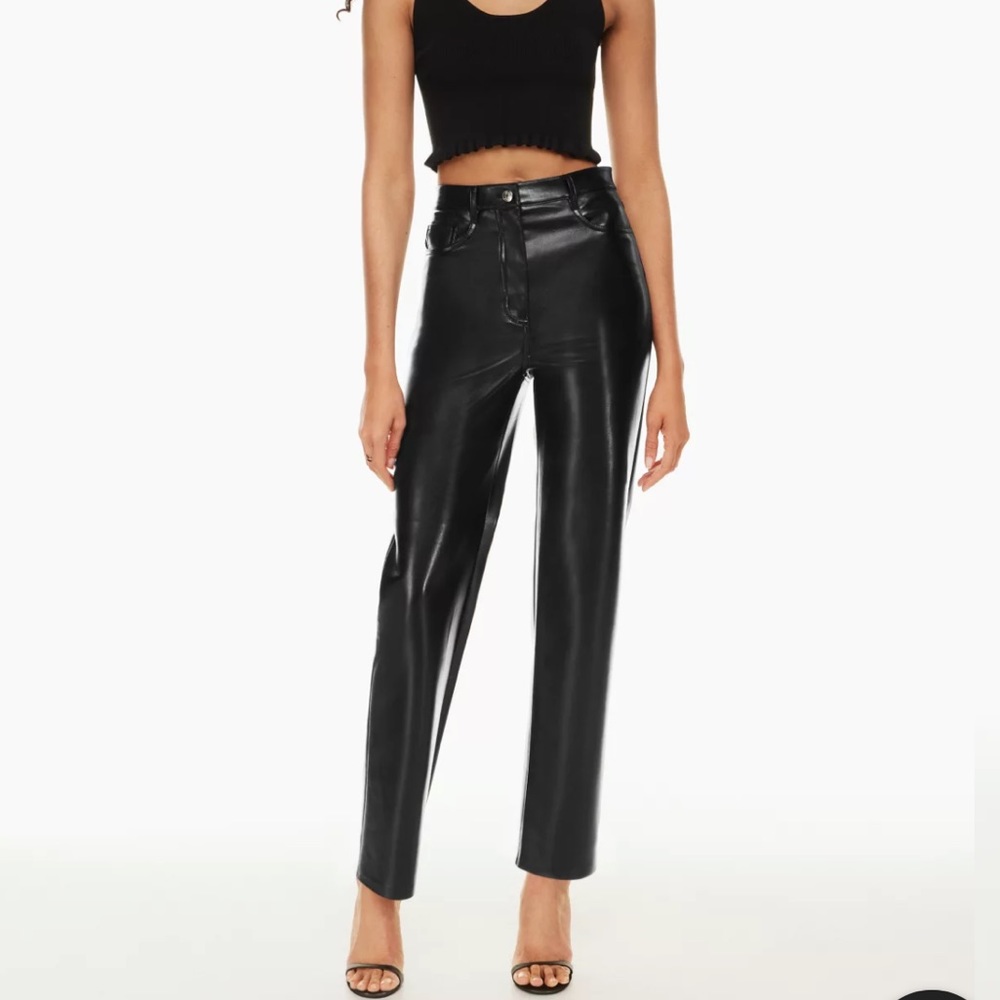 Aritzia Wilfred Vegan Leather pants NEW
